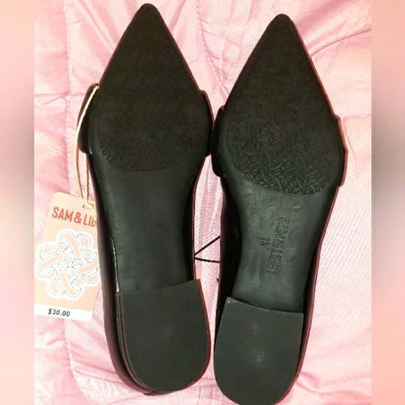 SAM AND LIBBY LAURENA KNOTTED FLATS BLACK SIZE 7 1/2 - Picture 3 of 3